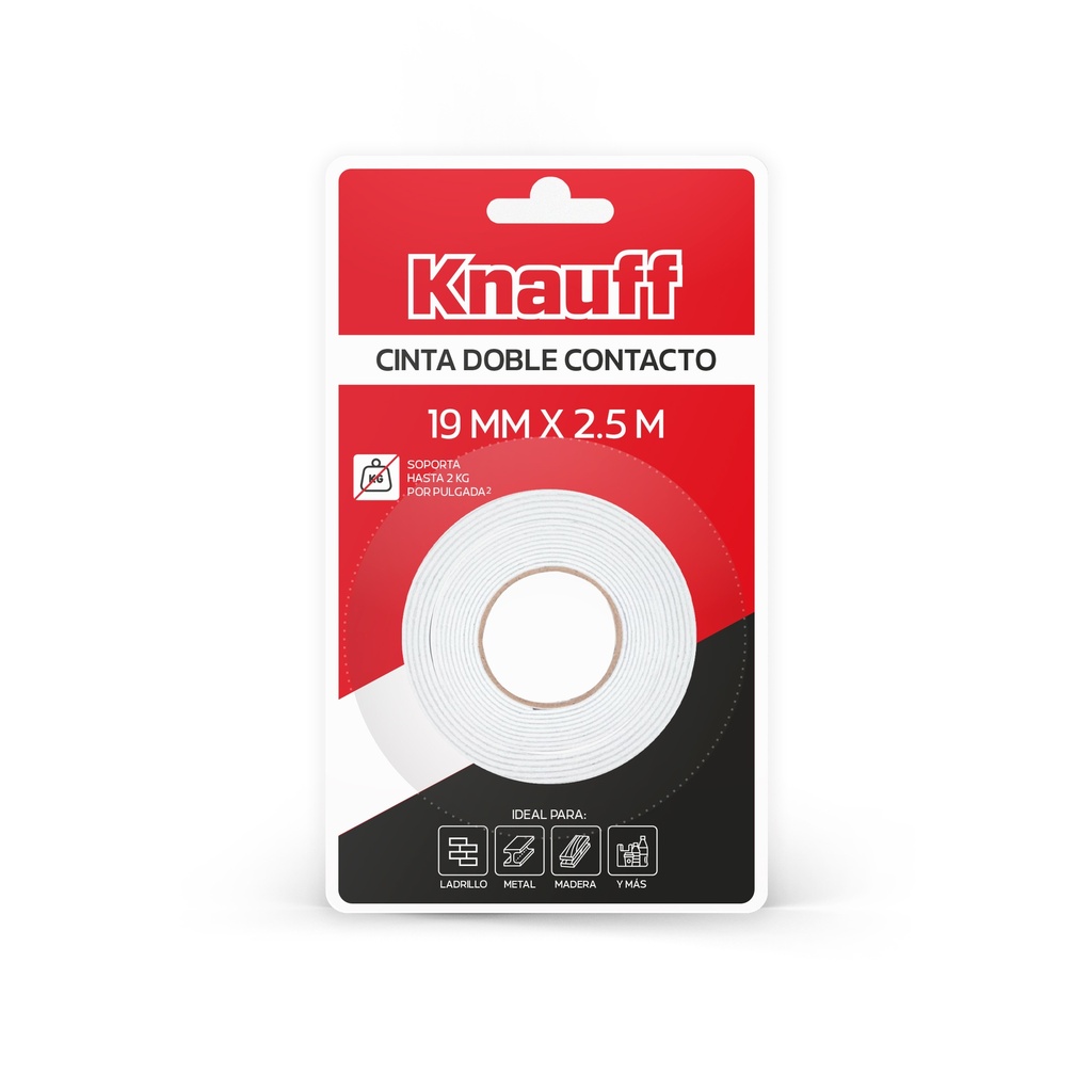 [0020103002850] CINTA DOBLE CONTACTO 19MM X 2.5M KNAUFF
