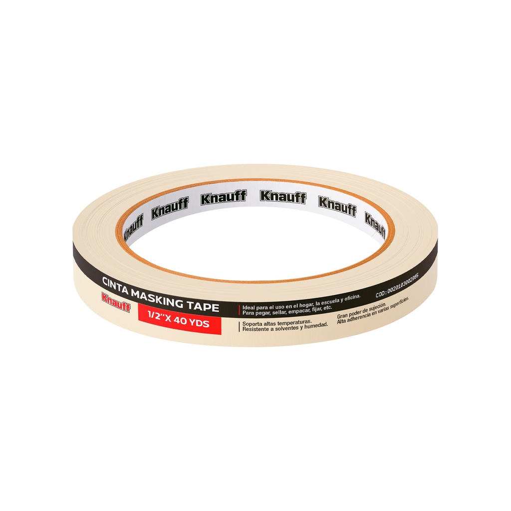 [0020103002865] CINTA MASKING 1/2" X 40YDS KNAUFF