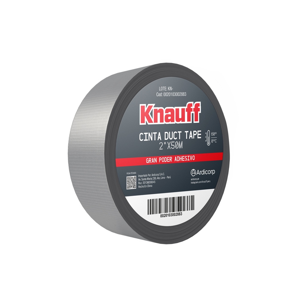 [0020103002883] CINTA DUCT TAPE 2"X50M KNAUFF
