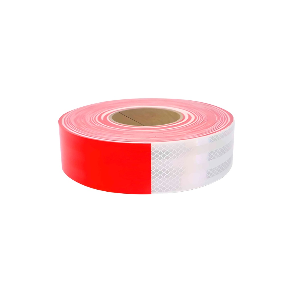 CINTA REFLECTIVA BLANCO/ROJO 2" X 5M KNAUFF