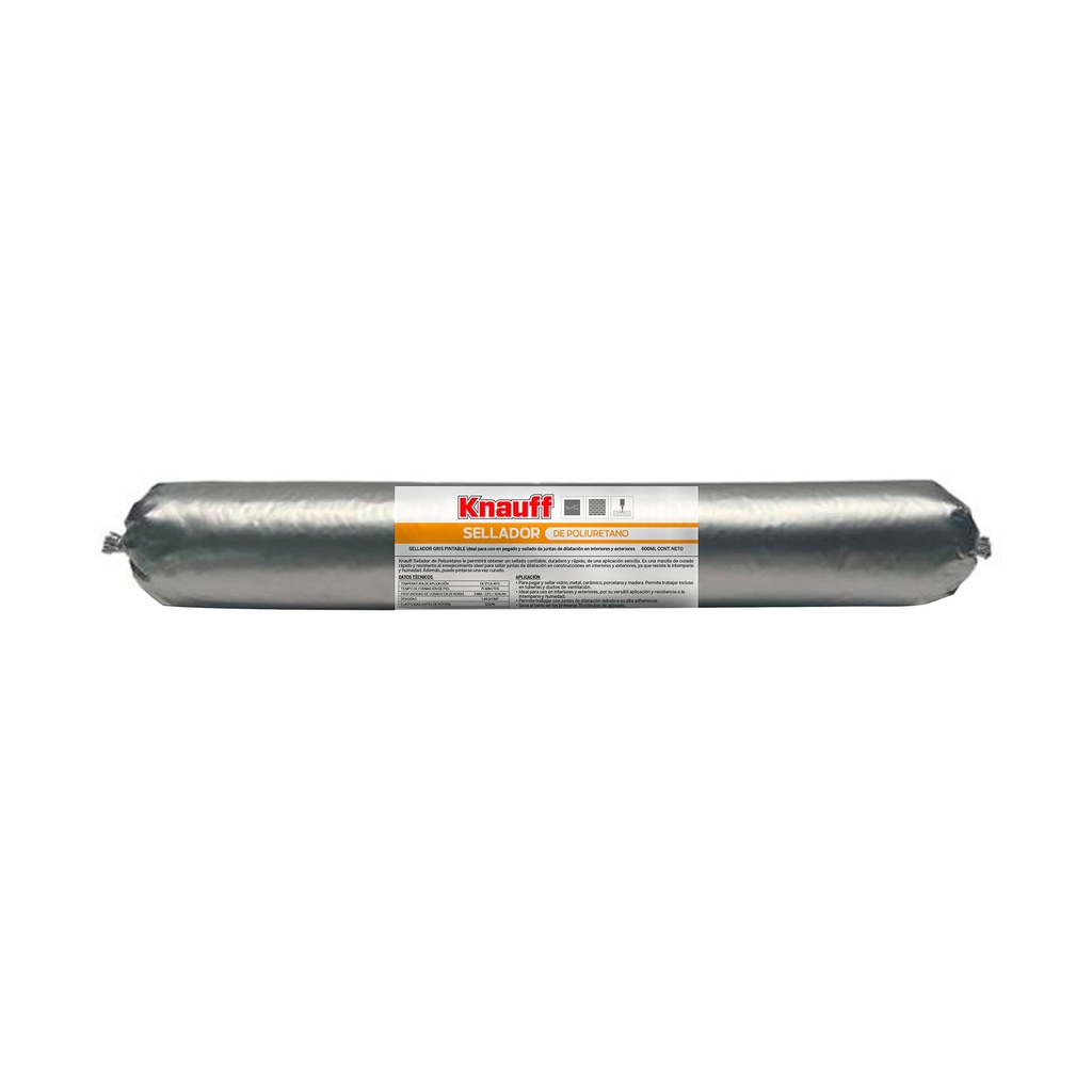[0020105002877] SELLADOR POLIURET T/SALCHICHA C/GRIS 600ML KNAUFF