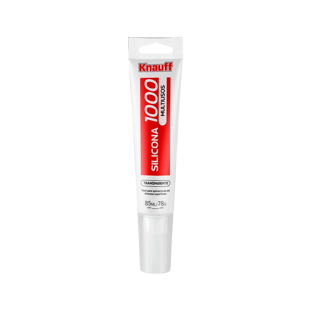 [0020105200483] SILICONA MULTIUSOS 1000 C/TRANS TUBO X 85ML KNAUFF