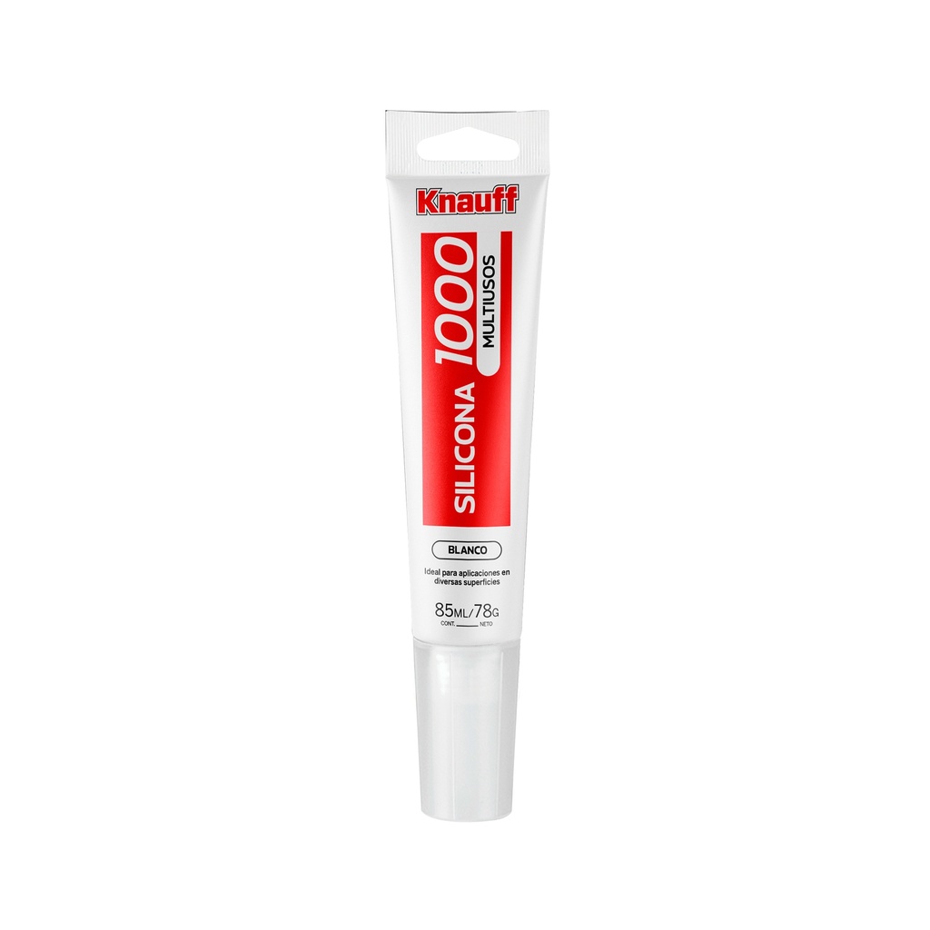 [0020105200485] SILICONA MULTIUSOS 1000 C/BLANCO TUBO X 85ML KNAUFF