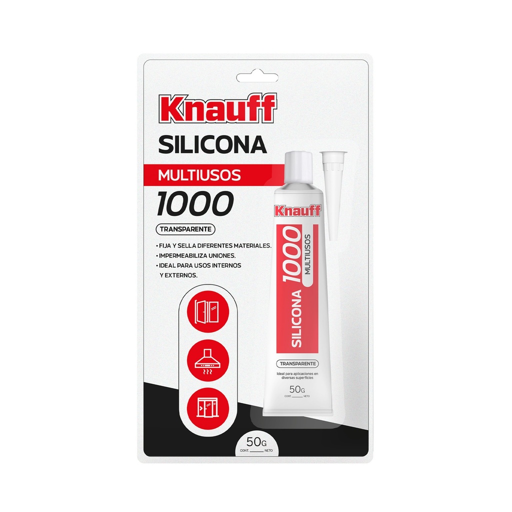[0020105200661] SILICONA MULTIUSOS 1000 C/TRANS X 50GR KNAUFF