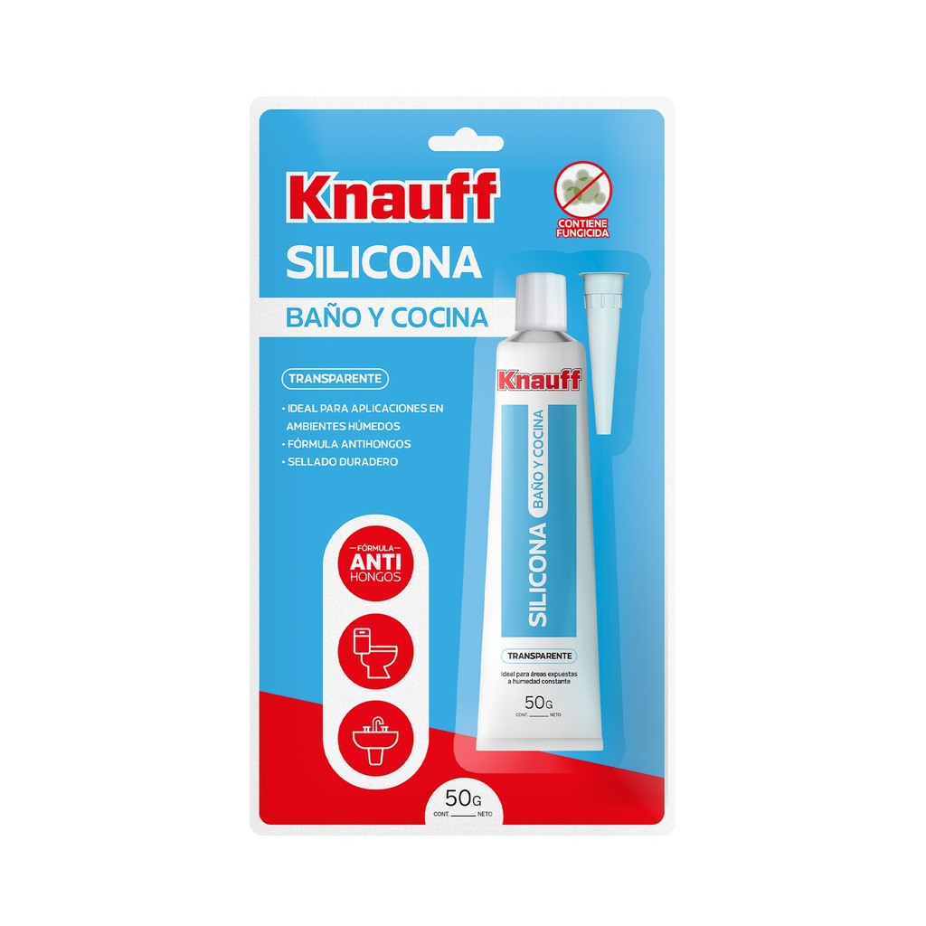 [0020105200663] SILICONA P/ BAÑO Y COCINA C/TRANS X 50GR KNAUFF