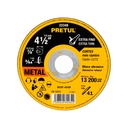 DISCO CORTE METAL 4 1/2" 1MM (10) 22348 PRETUL