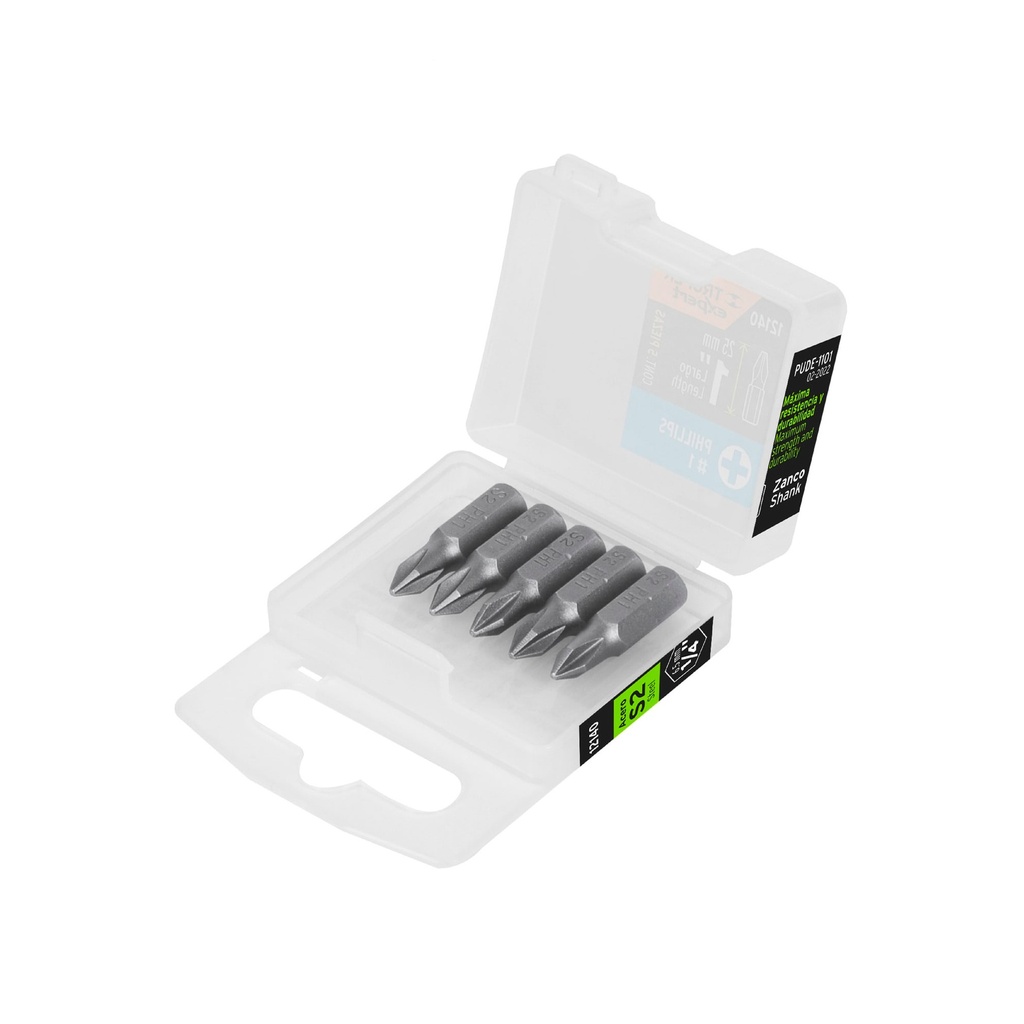 [0100203200453] SET PUNTA P/DESAR. X 5PZ PH1 - LARGO 1" 12140 TRUP