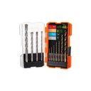 JGO BROCAS HSS METAL Y CONCRETO 11PZ 11335 TRUPER