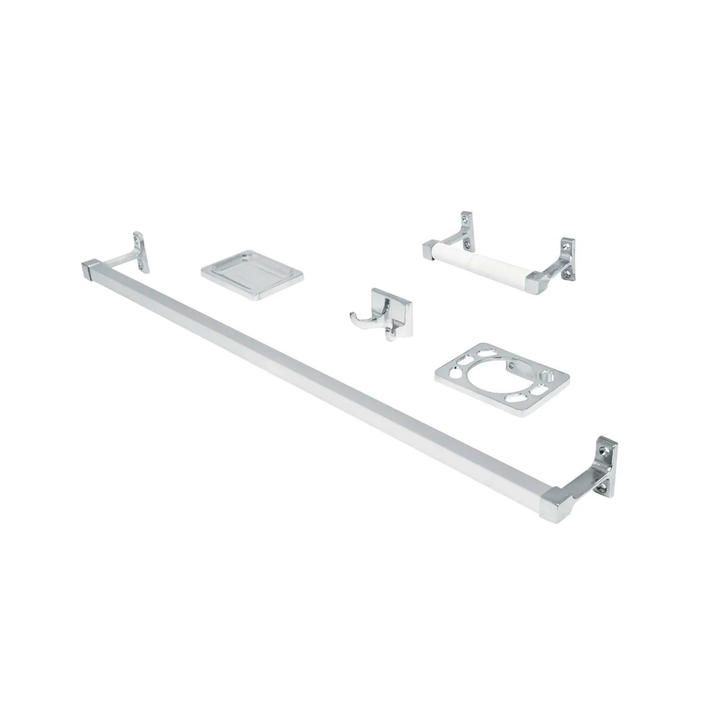 [0100801200465] JUEGO ACCESORIOS BAÑO 5 PIEZAS 49607 FOSET
