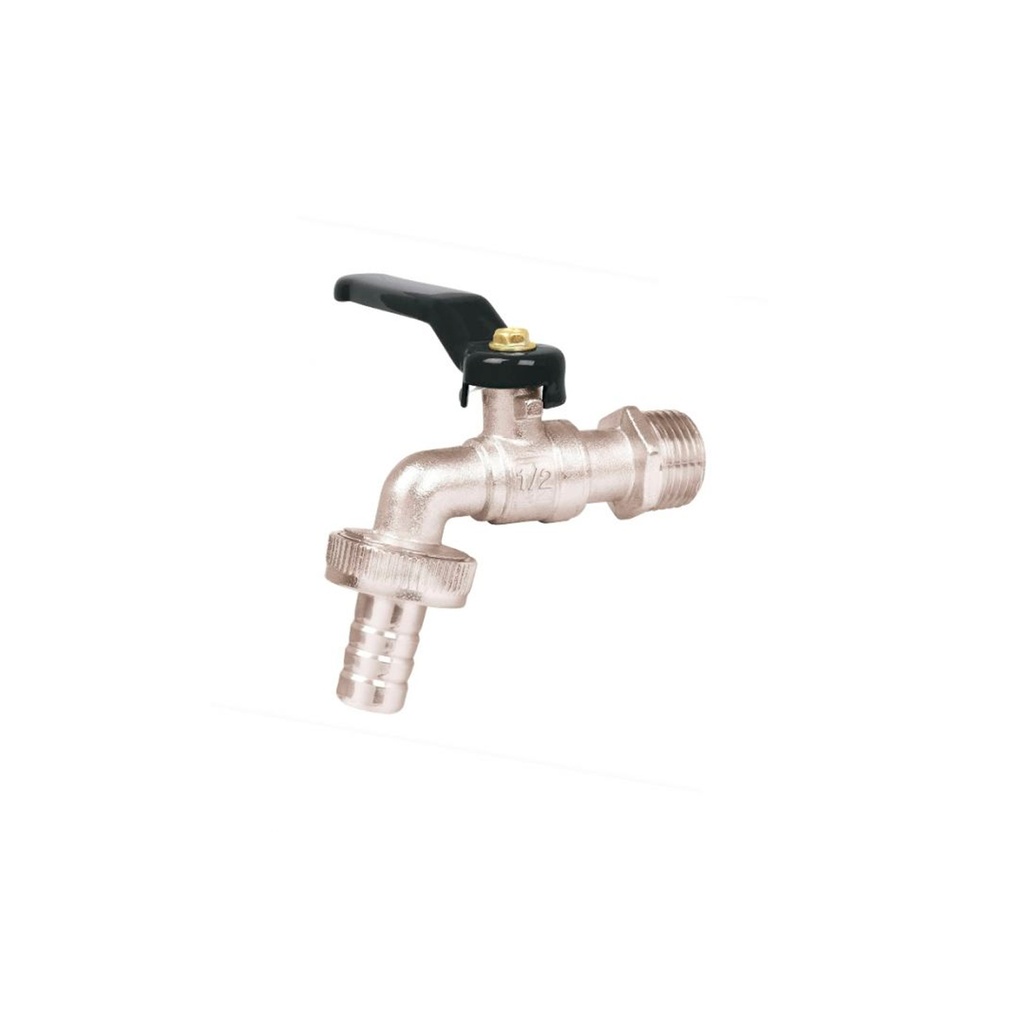 [0100803200462] LLAVE ESFERICA JARDIN 1/2" M/NEGRO 23146 PRETUL