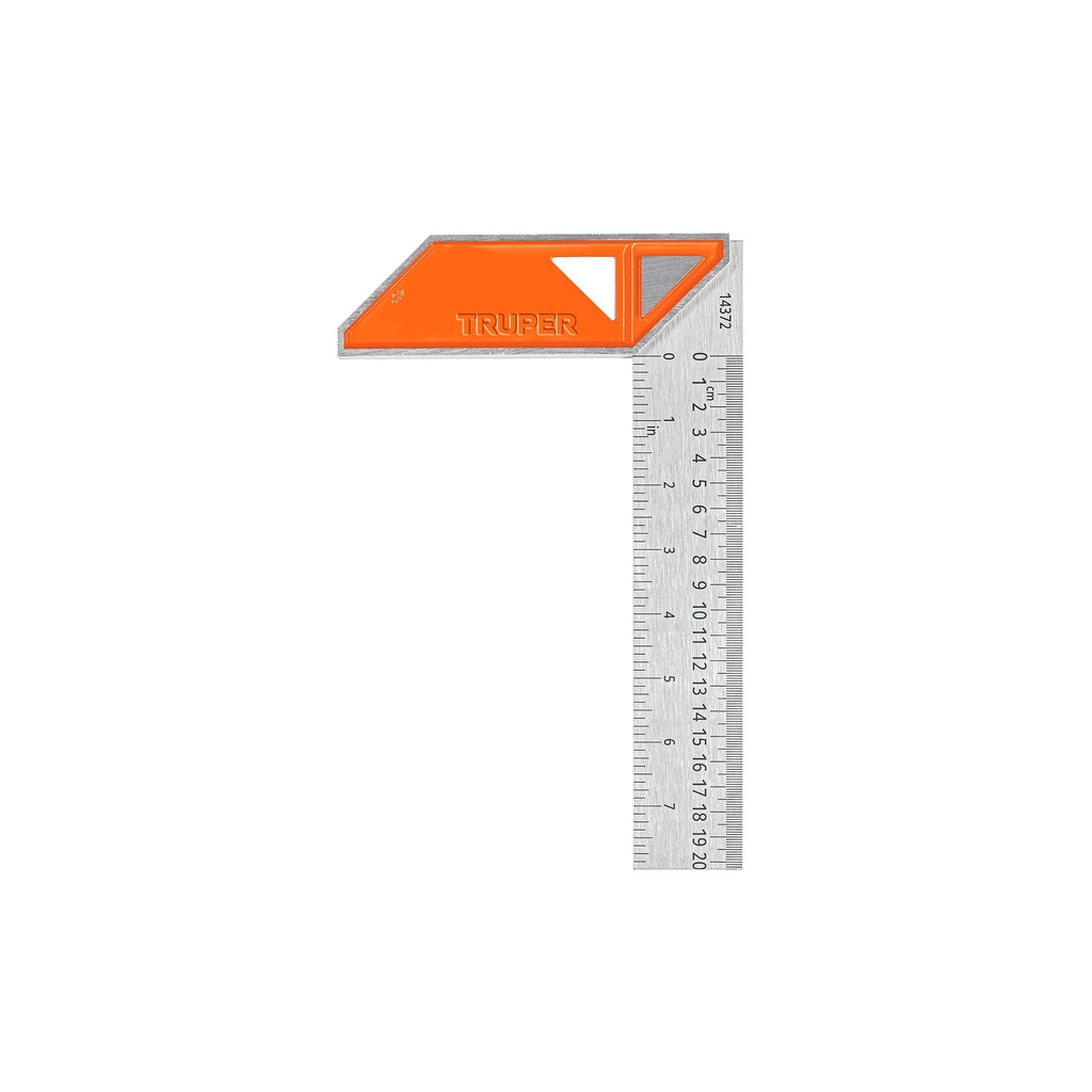 ESCUADRA P/CARPINTERO ACERO INOX 8" 14372 TRUPER