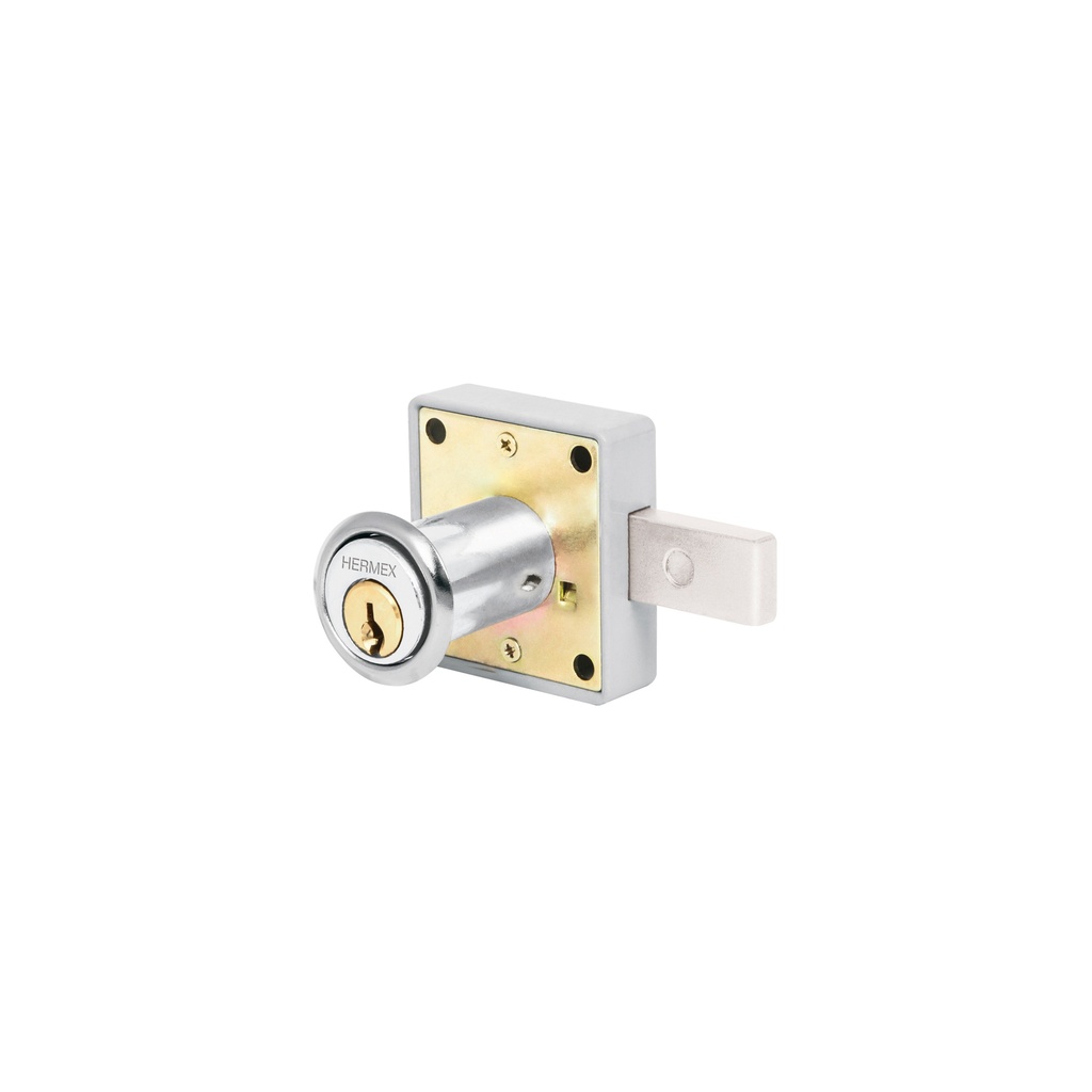 [0100902110835] CERRADURA P/MUEB CILIN 36MM MOD 25 CROM 43559 HERM
