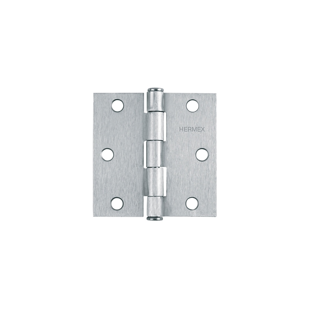 [0100902200543] BISAGRA CAPU CUAD 3" CROMO MATE 43261 (20) HERMEX