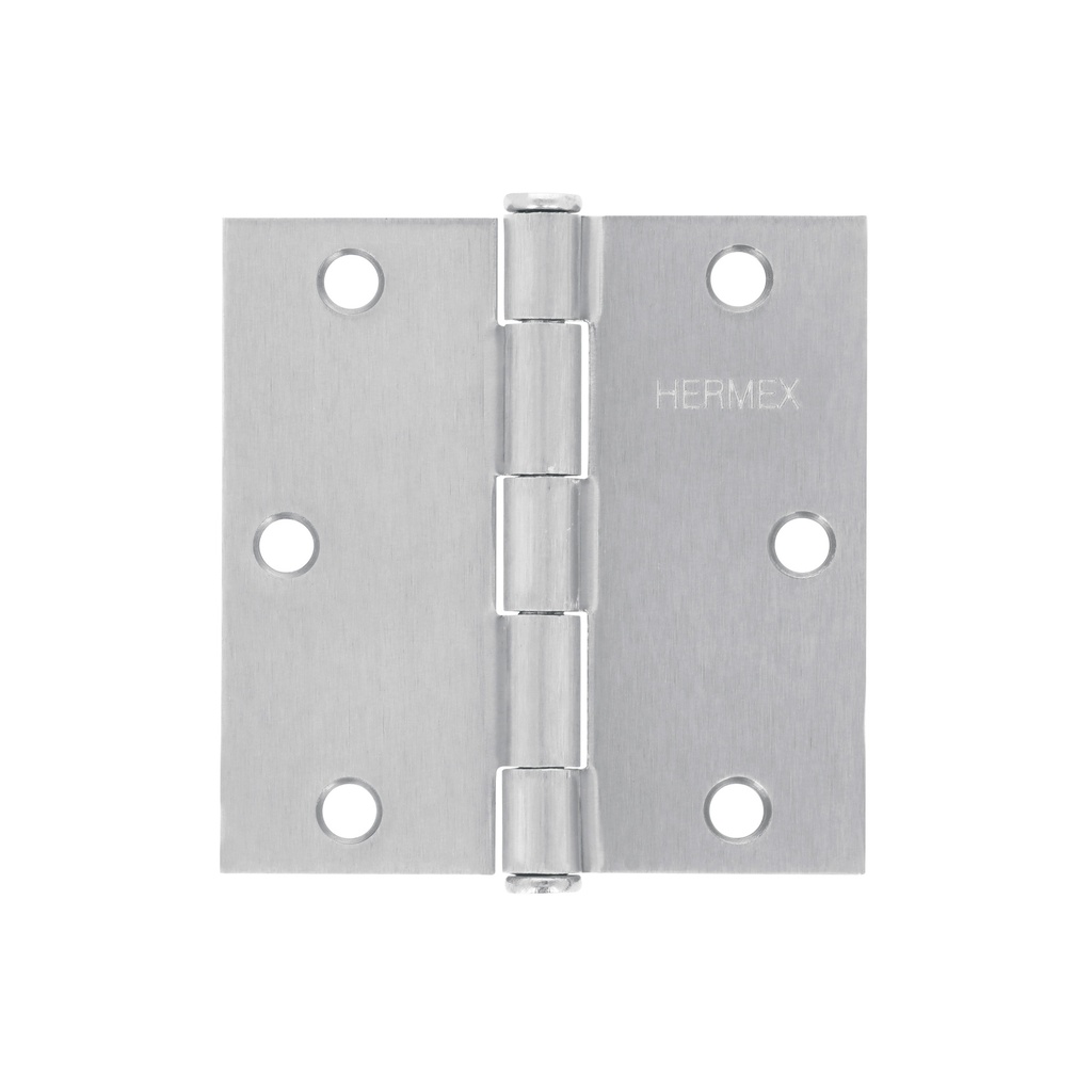 [0100902200544] BISAGRA CAPU CUAD 3 1/2" CR MATE 43262 (10) HERMEX