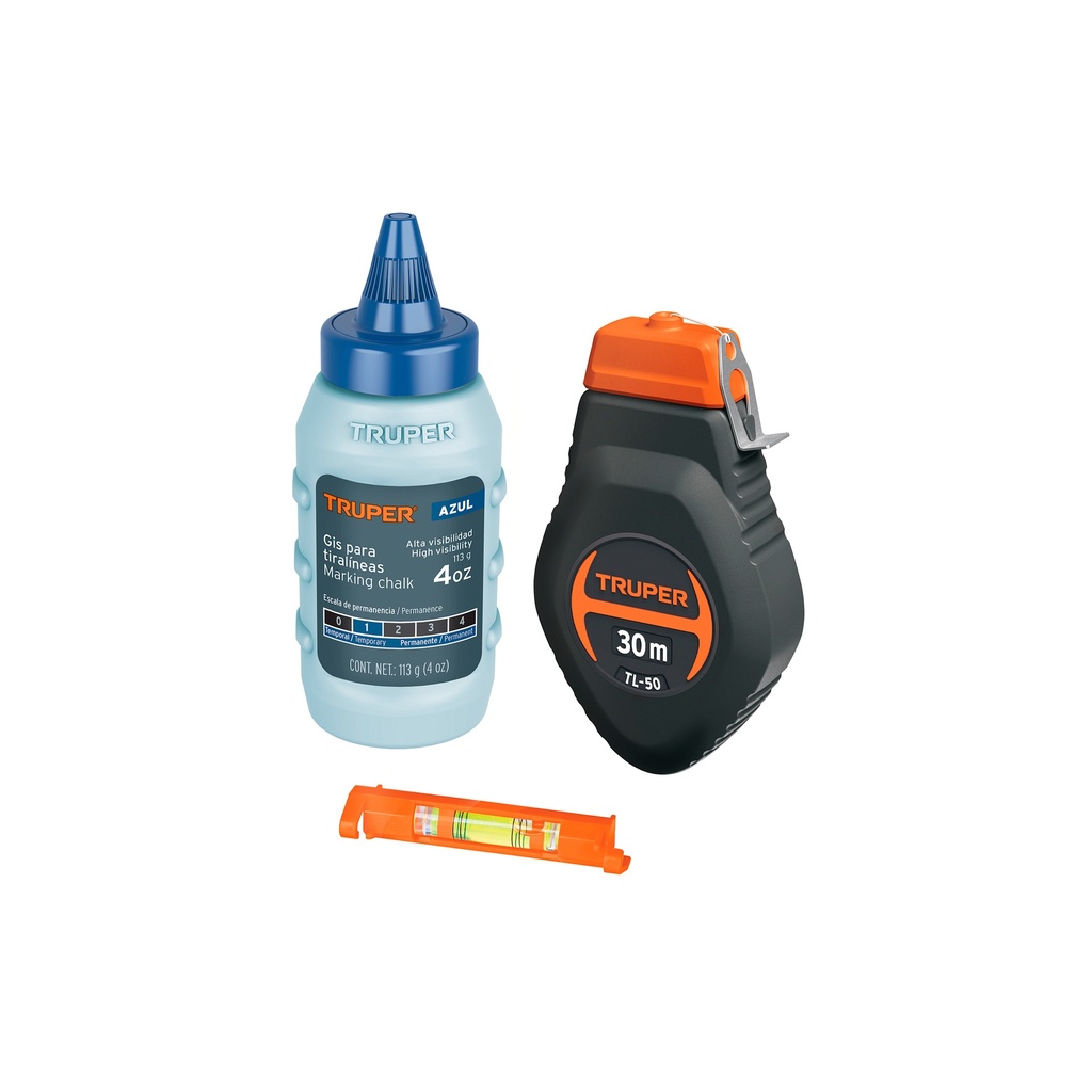 [0100903010087] TIRALINEAS PLASTICO 30M/100PIES C/GIS 18574 TRUPER
