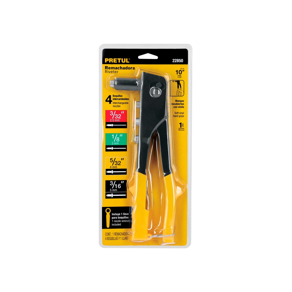 [0100905010135] REMACHADORA 10" C/4 BQLLS 22850 PRETUL