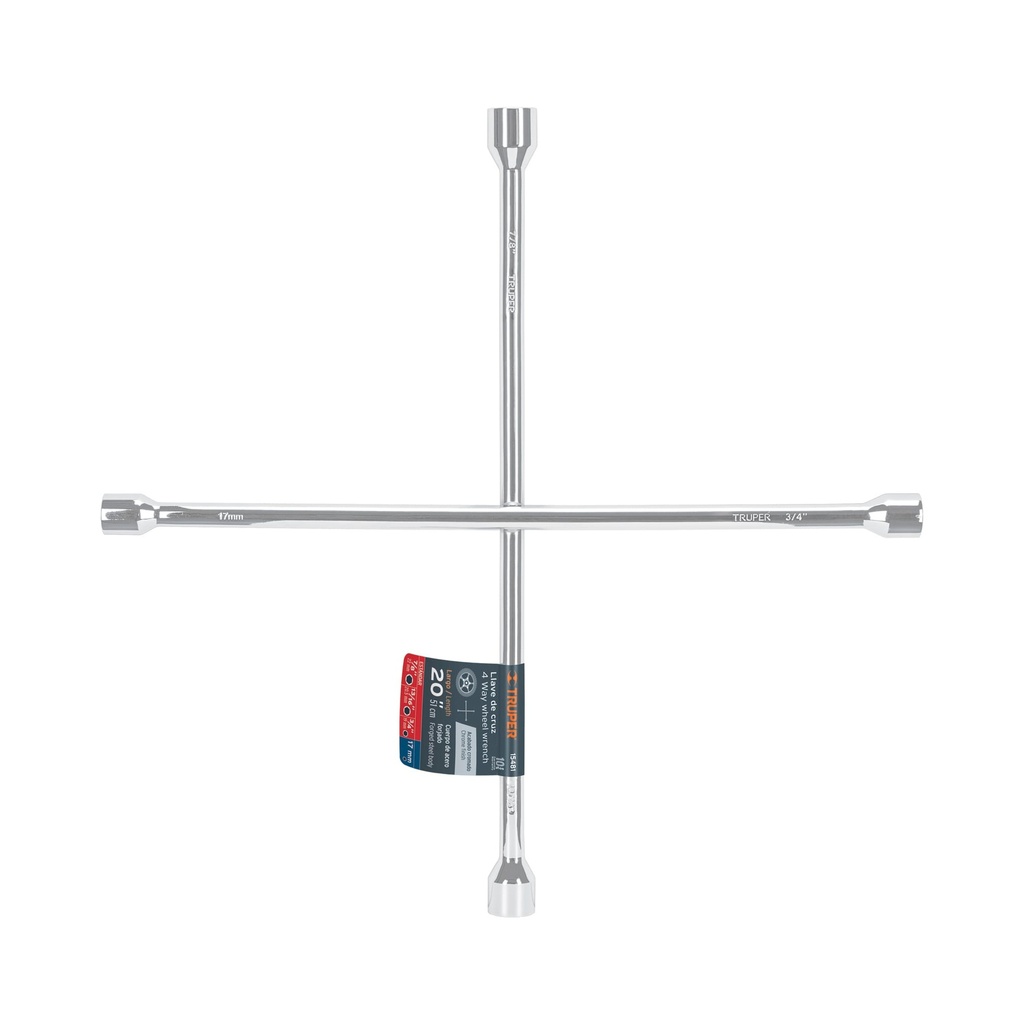 [0100905010154] LLAVE DE CRUZ UNIVERSAL 20" 15481 TRUPER