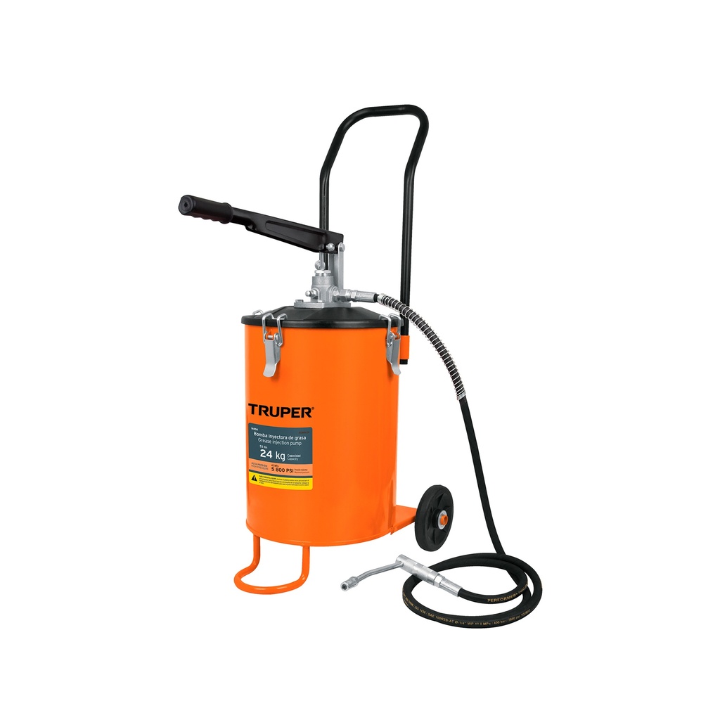 [0100905110727] BOMBA INYECTORA GRASA CON CUBETA 24KG 16850 TRUPER