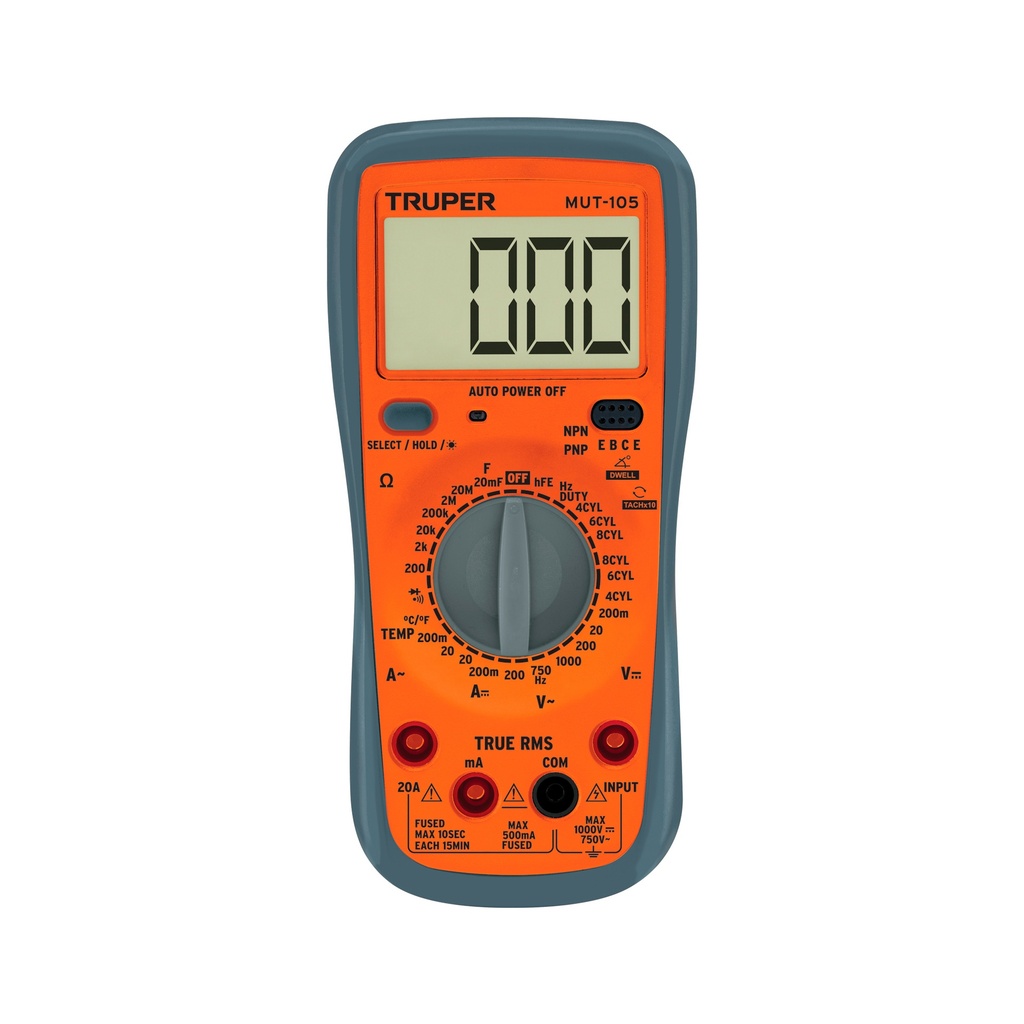MULTIMETRO DIGITAL AUTOMOT 200V- 750V 10403 TRUPER