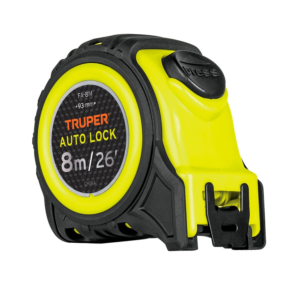 WINCHA AUTO-LOCK CONTRA IMPACTO 8MT 10749 TRUPER