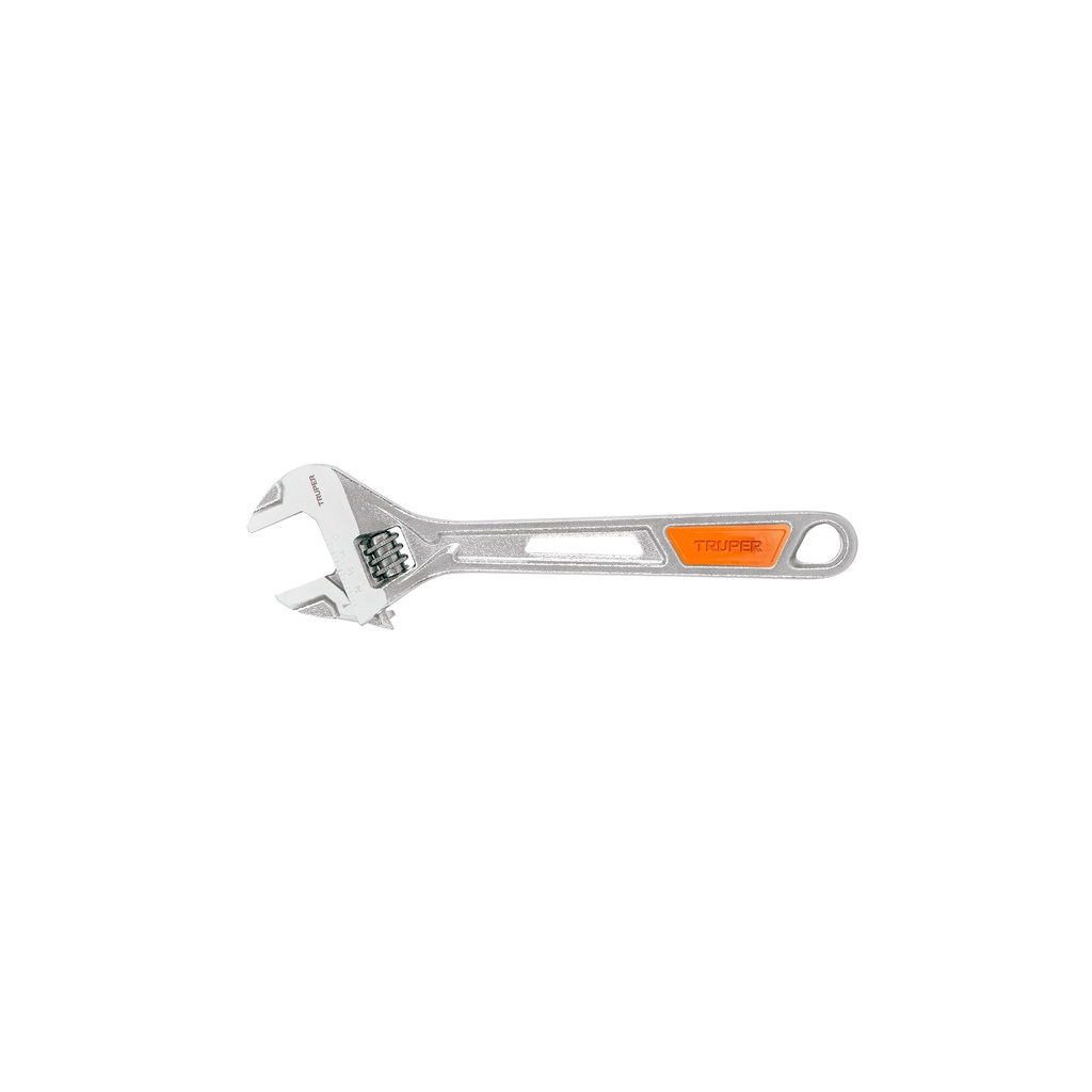 [0100908200234] LLAVE FRANCESA 8" CROMADO C/GRIP 15510 TRUPER