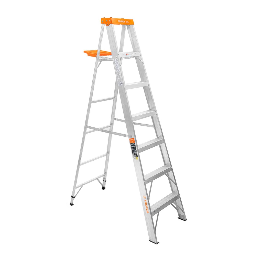 ESCALERA T/TIJERA 6 PELD. C/BAN 175KG 16744 TRUPER