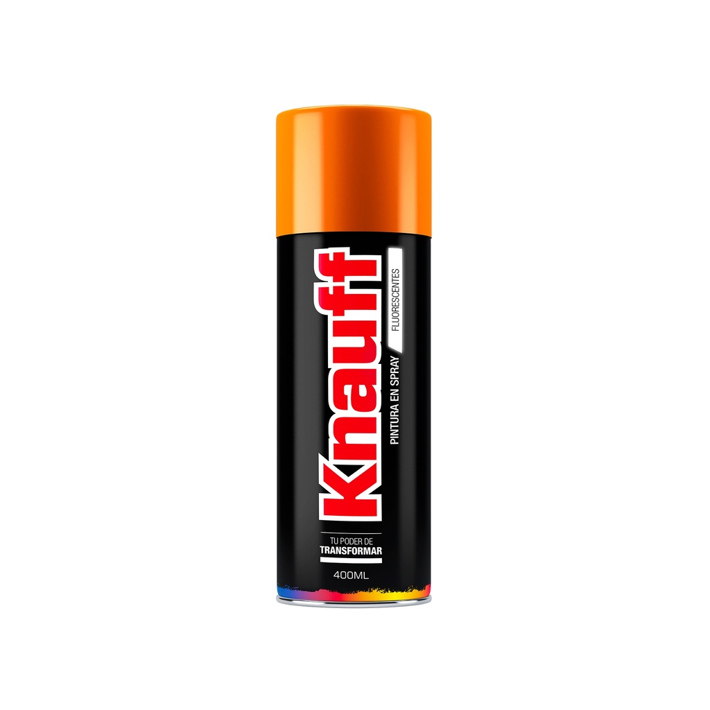 [0360101036161] PINTURA SPRAY FLUORESCENTE NARANJA #102 400ML KNAUFF