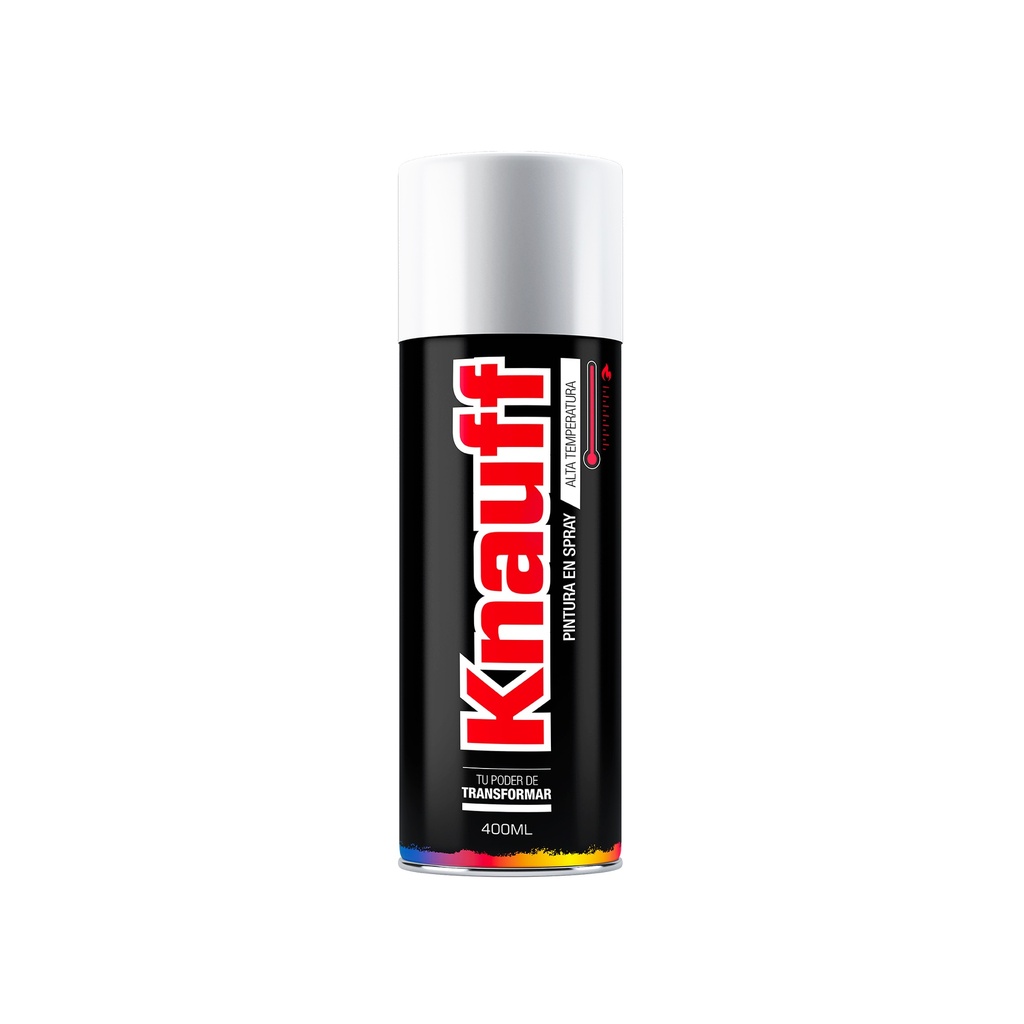 [0360101200792] PINTURA SPRAY ALTA TEMPERATURA BLANCO BRILLANTE #1602 400ML KNAUFF