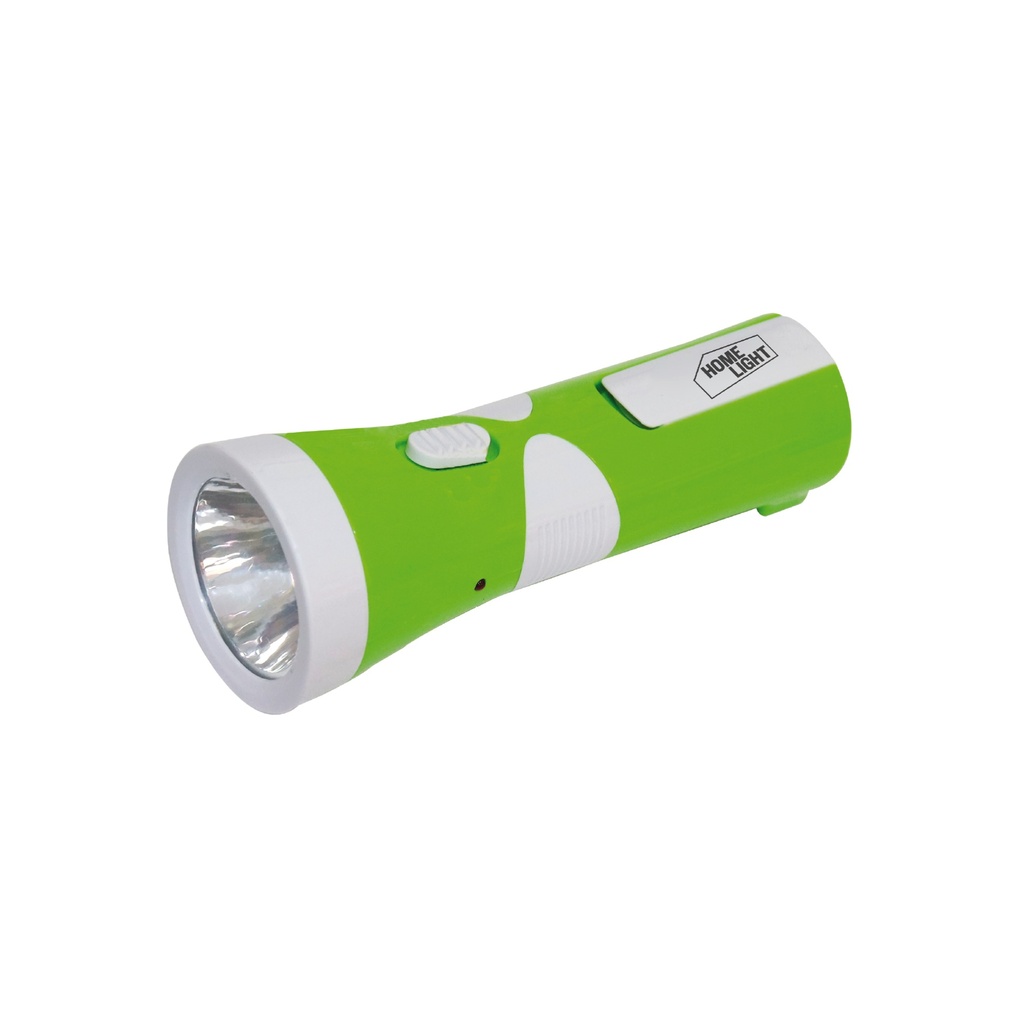 [0460103046256] LINTERNA MINI PLAST. RECARG 1+8 LED C/VARIAD. HOME LIGHT