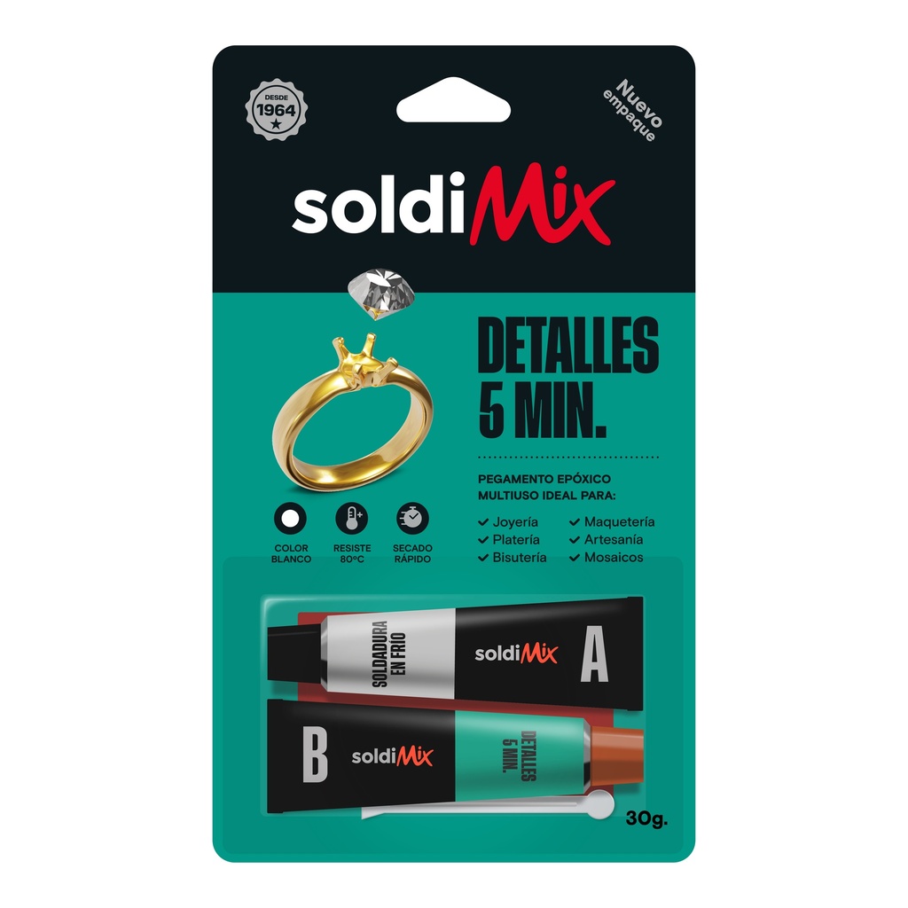 PEGAMENTO 5 MINUTOS 30 GR SOLDIMIX