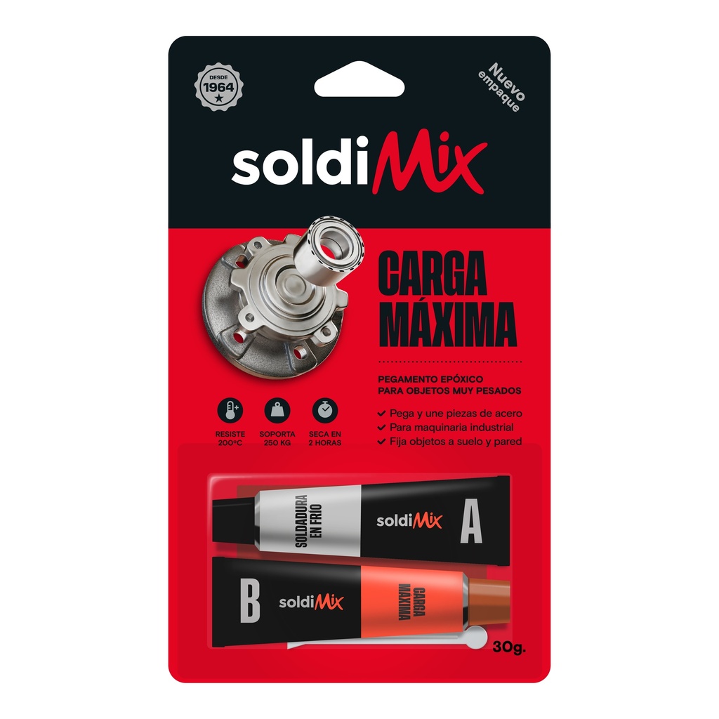 PEGAMENTO ULTRA FUERTE CARGA MAX 30GR SOLDIMIX
