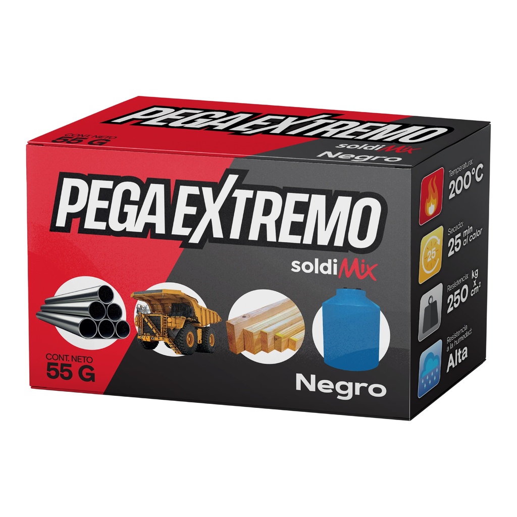 PEGA EXTREMO NEGRO 55GR SOLDIMIX