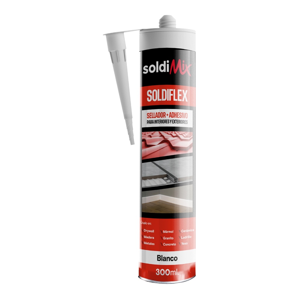 SELLADOR POLIURETA SOLDIFLEX BLANCO 300ML SOLDIMIX