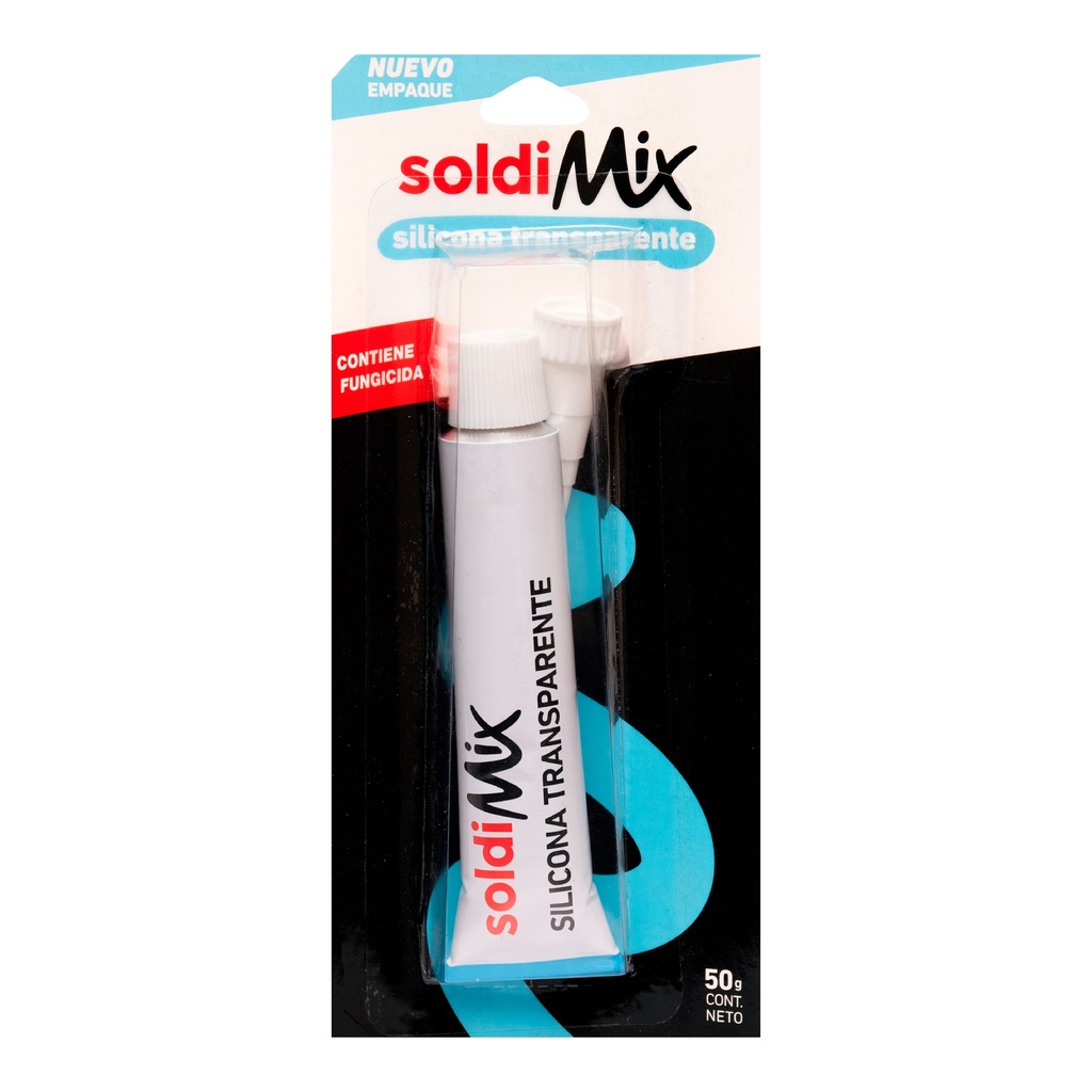 SILICONA MULTIUSOS C/TRANSPARENTE 50GR SOLDIMIX