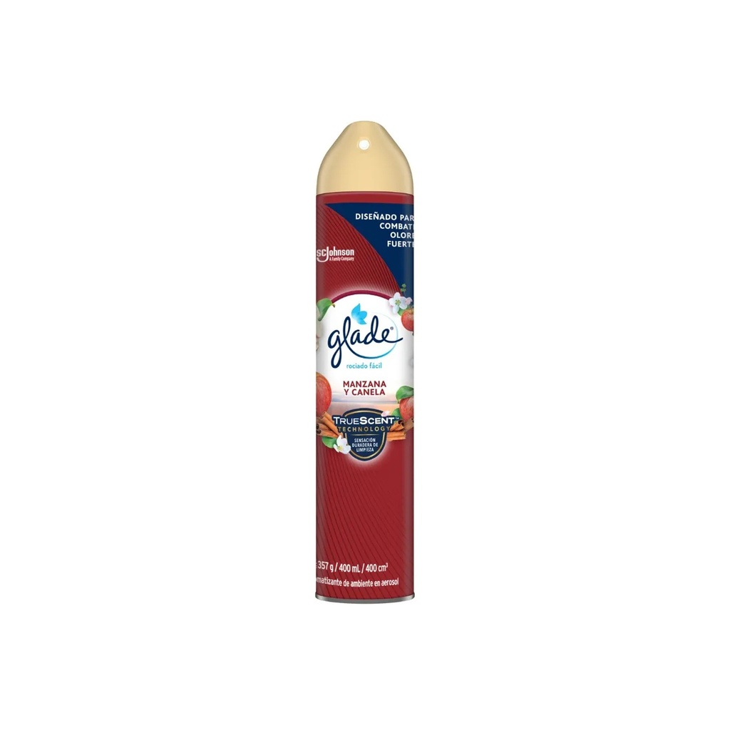 [0910101091377] GLADE SPRAY MANZANA CANELA X 400ML 329570 SCJ