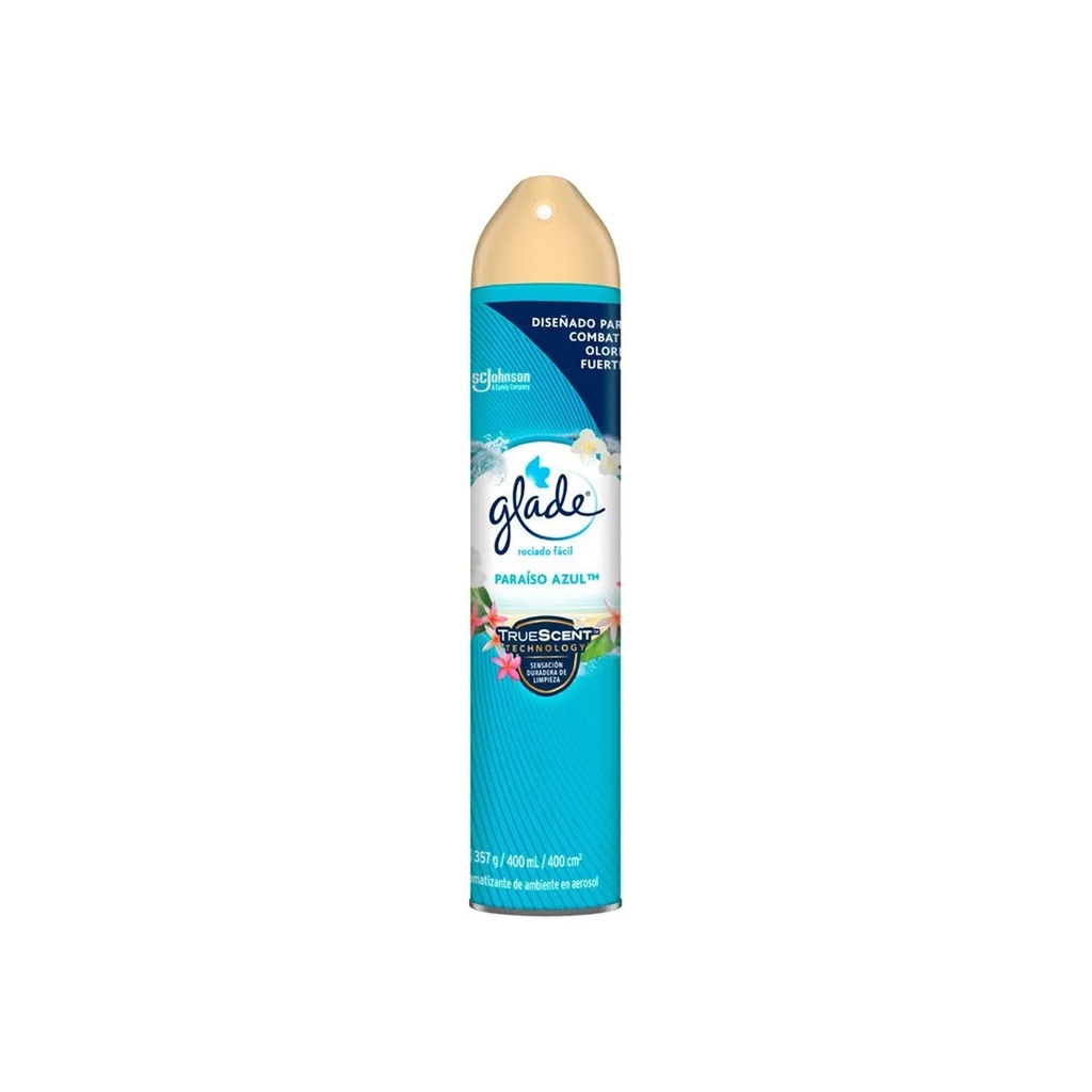 [0910101091668] GLADE SPRAY PARAISO AZUL RLXTN X 400 ML 329572 SCJ