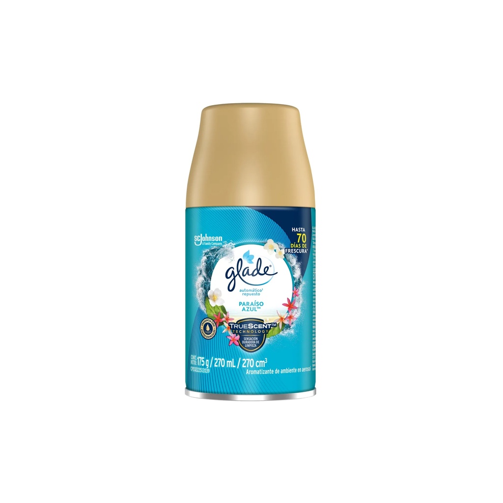 [0910101091703] GLADE AUTOM. PARAISO AZUL RPTO 270ML 331657 SCJ