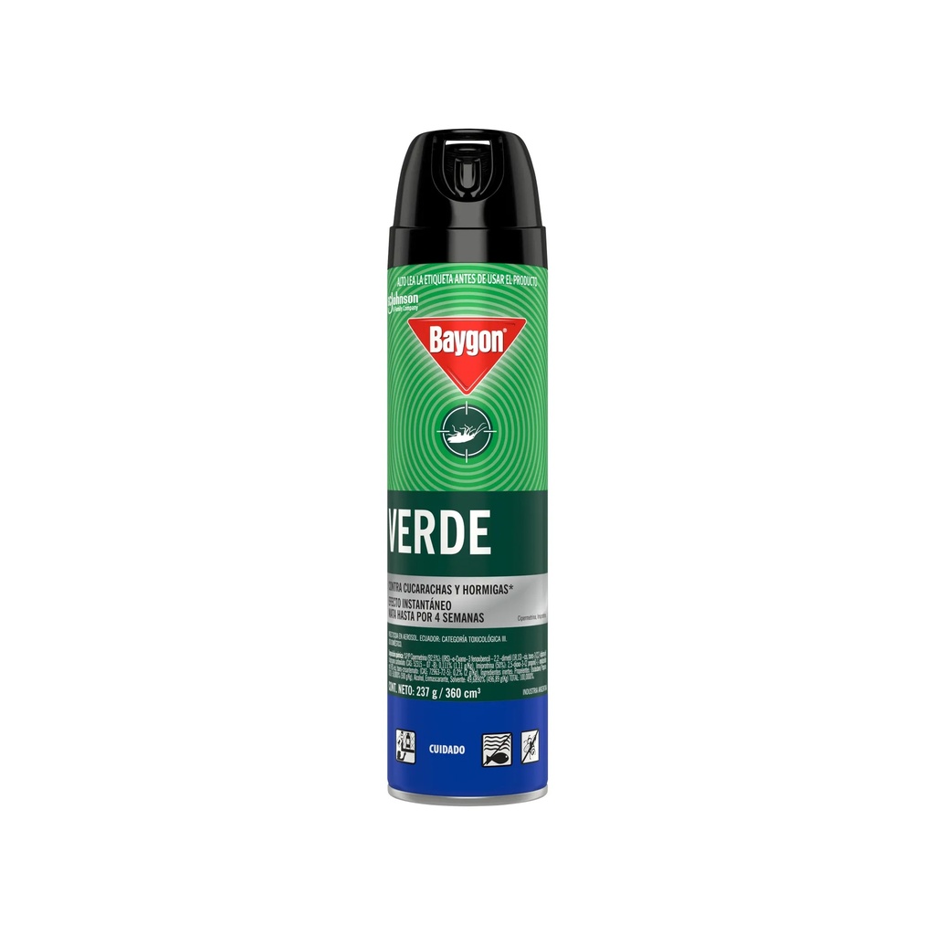 [0910102080069] BAYGON RASTRERO SPRAY L/VERDE X 300ML 323041 SCJ