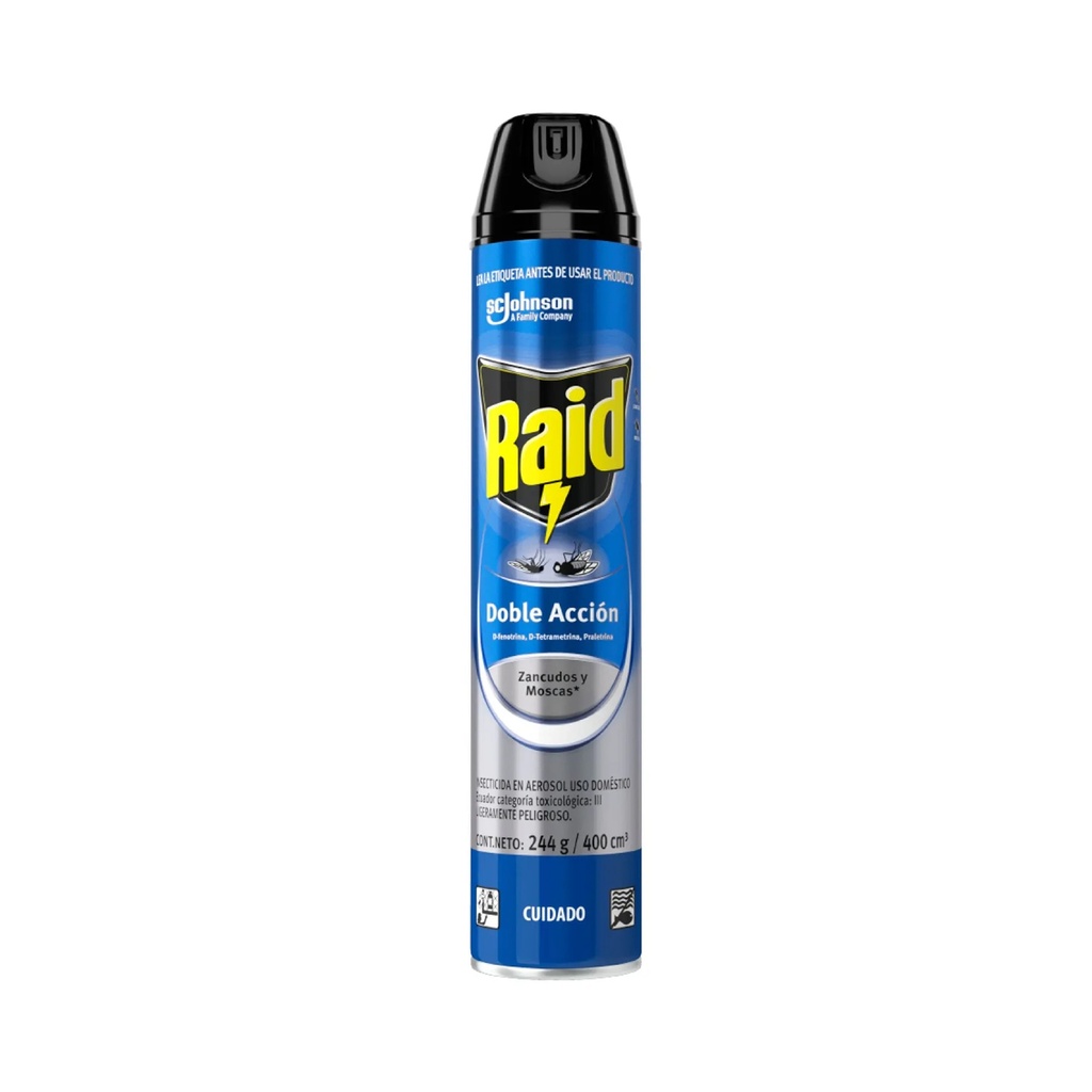 [0910102091135] RAID MMZ DOBLE ACCION SPRAY X 360ML 313694 SCJ