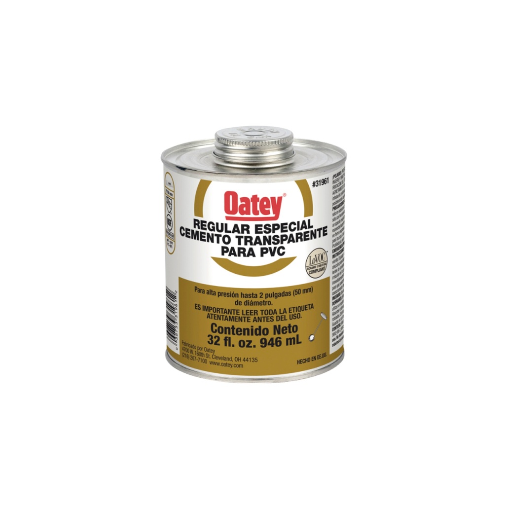 [0920101092007] CEMENTO PVC REGULAR 32 ONZ(DORADO/31961)"OATEY"