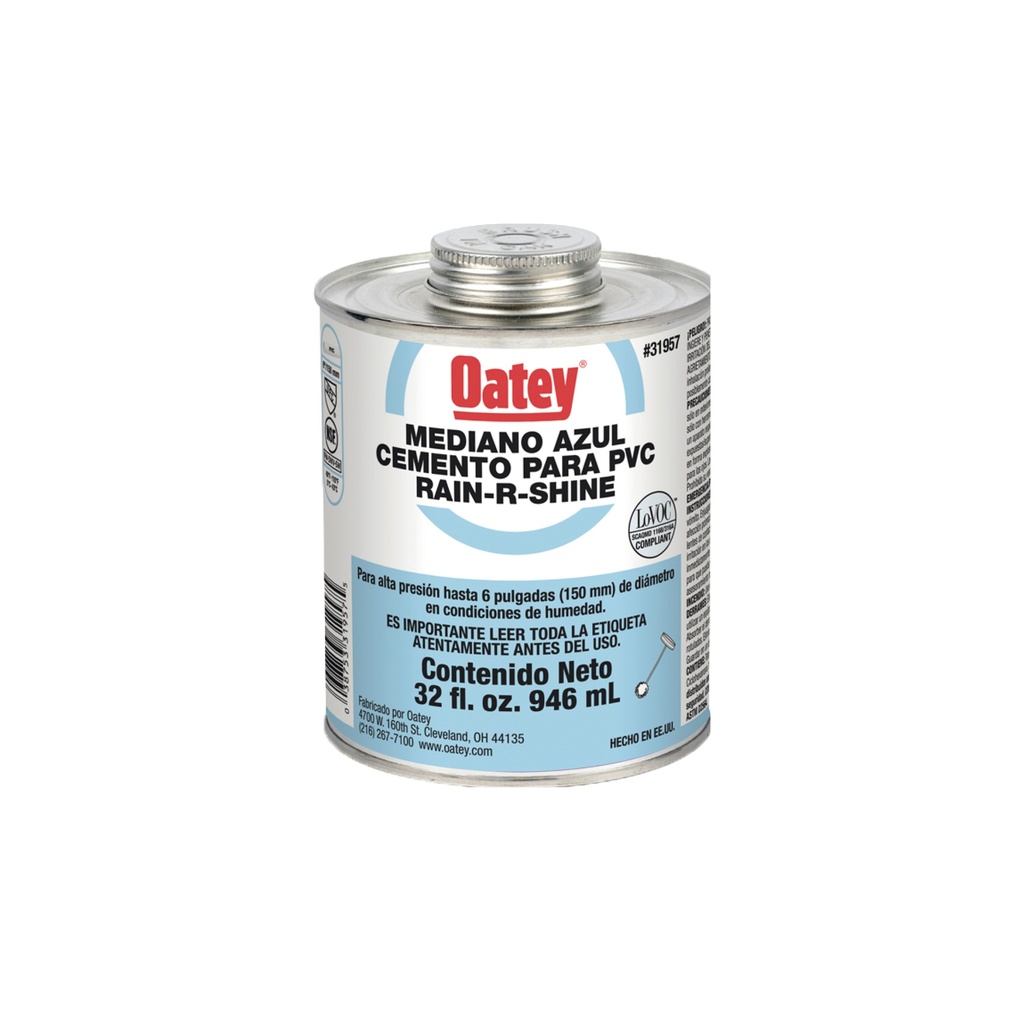 [0920101092071] CEMENTO PVC RAIN 32 ONZ (AZUL/31957) "OATEY"
