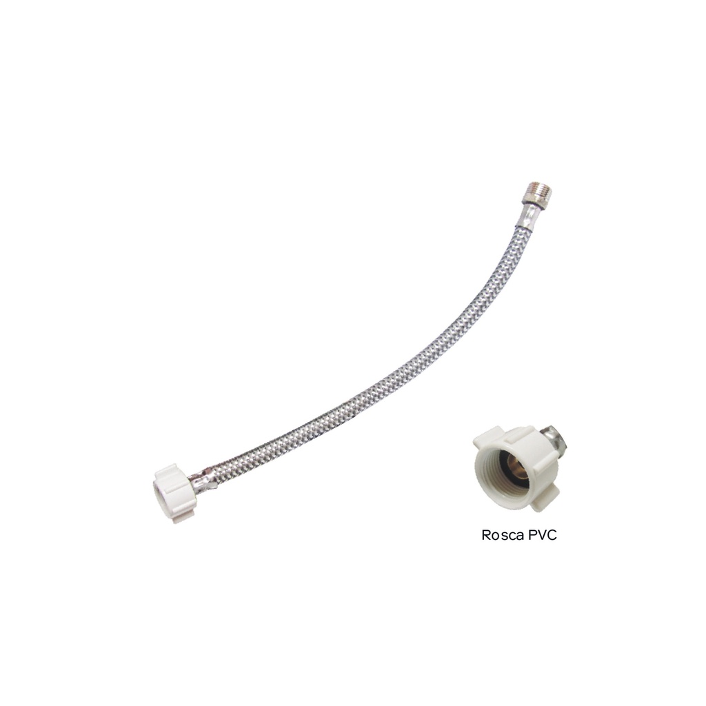 [1260201126078] TUBO ABASTO P/INOD. ALUM. 7/8" X 40CM R/PVC C&A