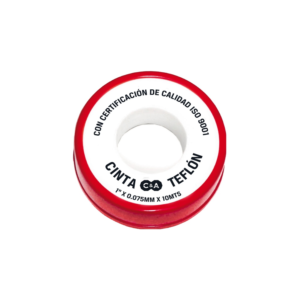 [1260201126126] CINTA TEFLON 1" X 0.075MM X10 MTS C&A