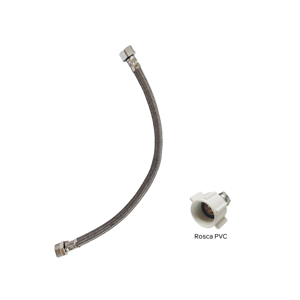 TUBO ABASTO P/INOD. NYLON REF 7/8" X 40CM R/PVC C&A