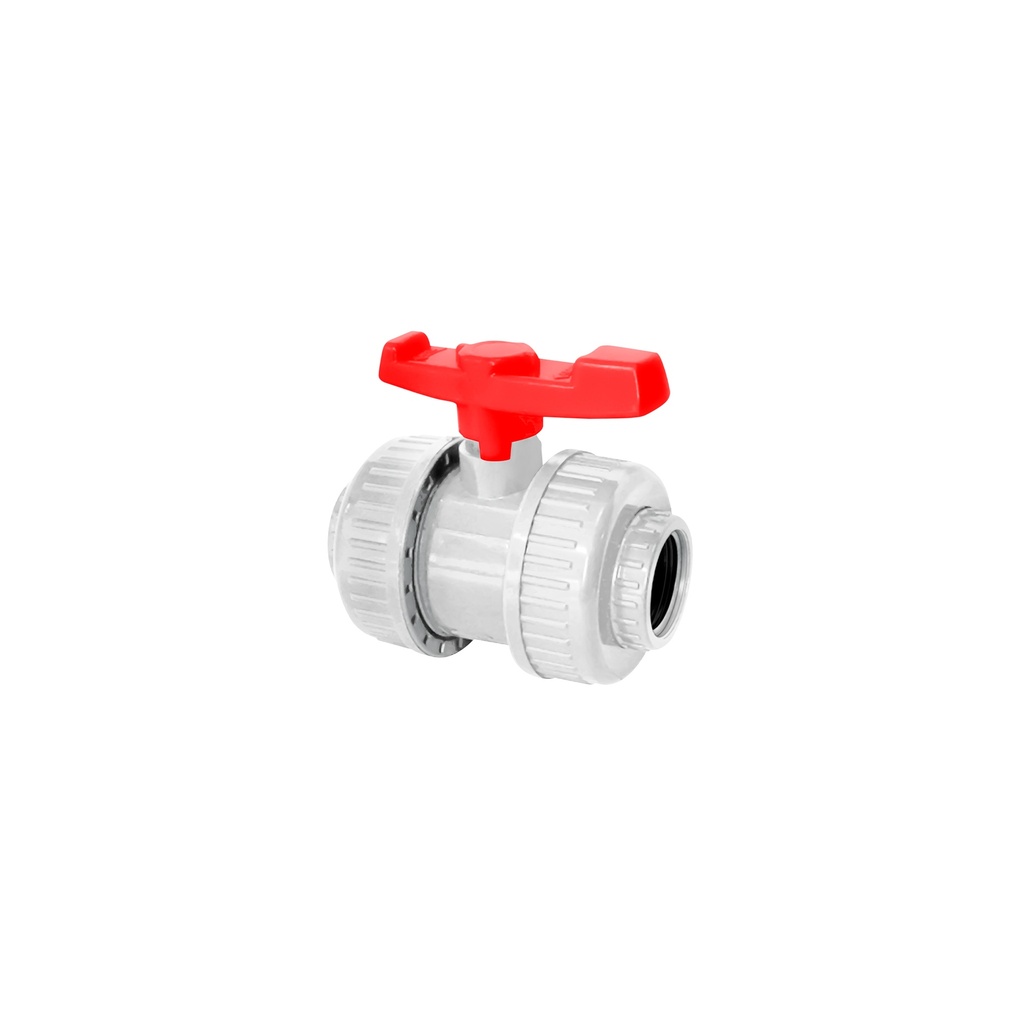 [1260202126247] VALV. ESF PVC C/UNION UNIV. DOBLE 1/2" C/ROSCA C&A