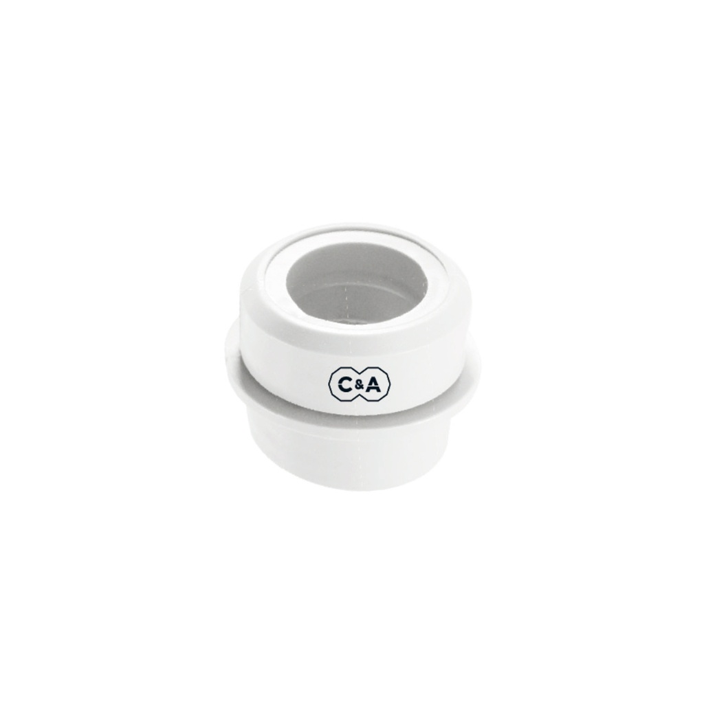 CONECTOR UNIVERSAL PVC FLEXIBLE 1 1/2 X 1 1/4 C&A