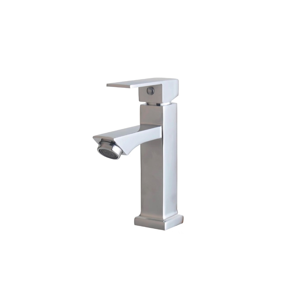 LLAVE DE LAVATORIO MUEBLE CUADRADO CROMADO C&A