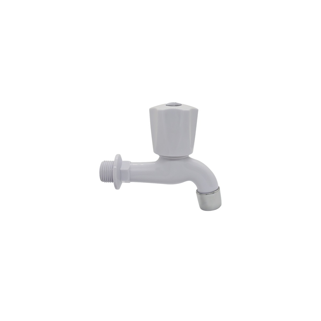 [1260205126266] LLAVE BOTADERO 1/2" PLAST. BLANCO C&A