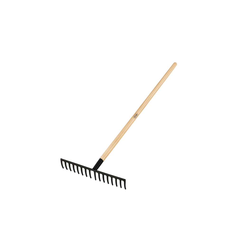 RASTRILLO RECTO 16 DIENTES MANGO DE MADERA C&A