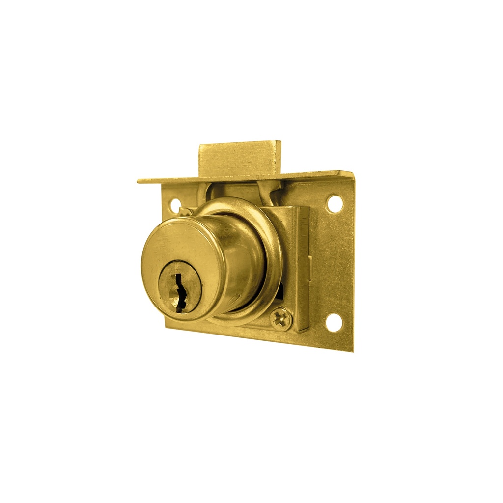 CERRADURA P/ESCRITORIO T/YALE DORADO - C&A